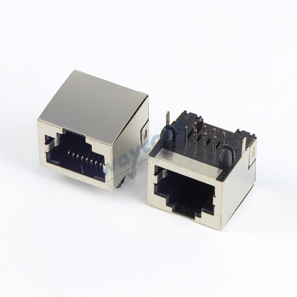 RJ45 PCB Connector, 1 Port, Side Entry, Shielded
