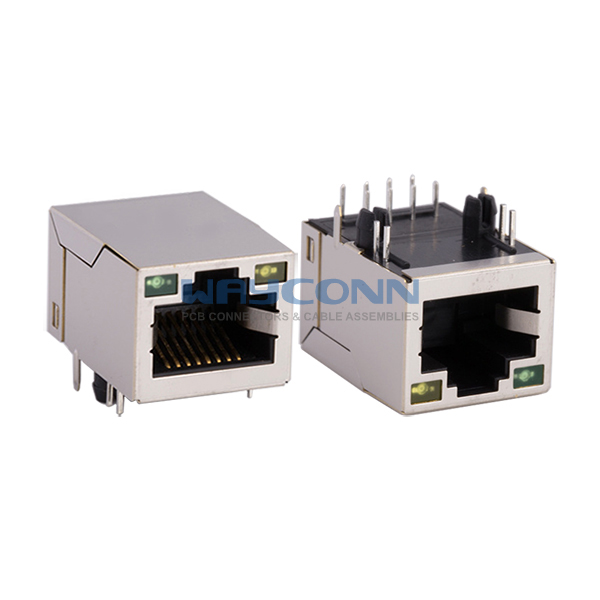 Tab Up 10/100 Base-T RJ45 with magnetics Transformer