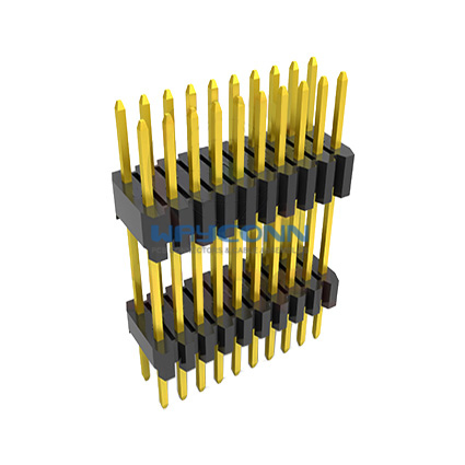 2 Row Straight 1.27mm x 2.54mm Board Spacer Pin Header