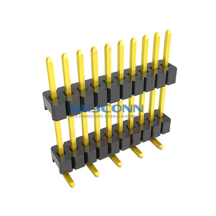 Dual Row SMT 1.27mm Elevated Pin Header