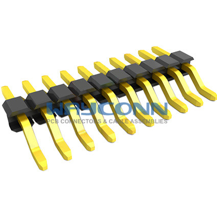 Single Row Right Angle SMT 2mm Pitch Pin Header (Male)