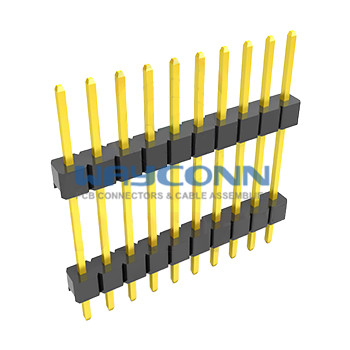 Single Row 2mm Elevated Pin Header (Male), Straight
