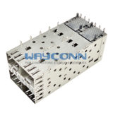 SFP Cage & Connector 2x2 Port, Press-Fit Type - SC0-N22PLX