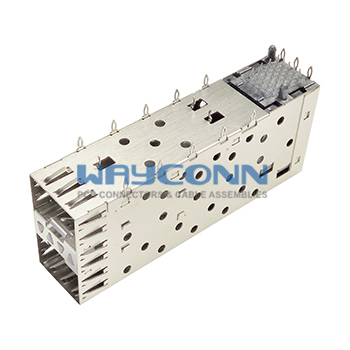 SFP Cage & Connector 2×1 Port, Press-Fit Type