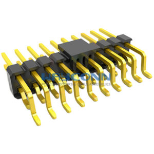 2 Row Right Angle Surface Mount 2.54mm Pitch Pin Header