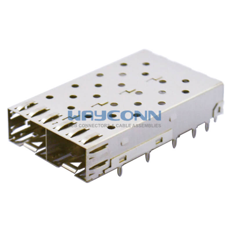 SFP Cage 1X2, Press Fit Termination