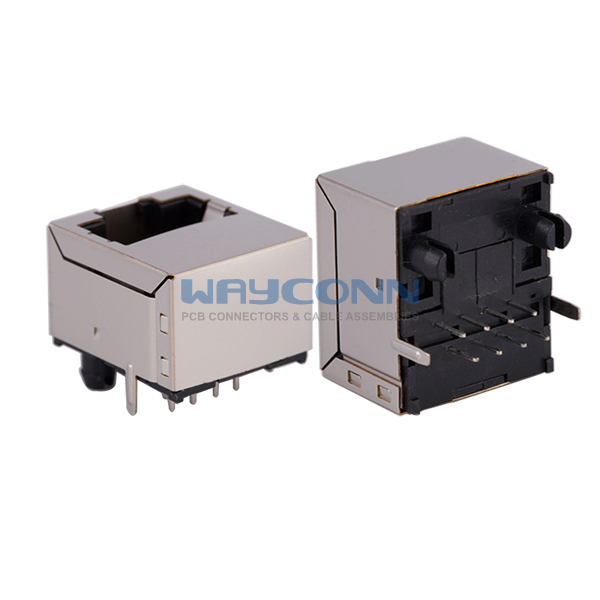Ultra Low Profile, Top Entry, 180°, RJ45 MagJack