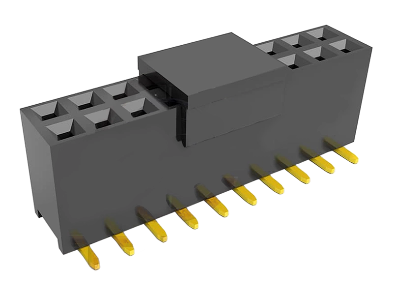 Dual Row SMT 2.54mm Pitch Female Connector Profile 9.7